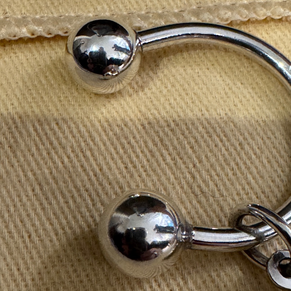 Tiffany & Co. Silver Round Charm Keychain RTT (return to) Vintage Retired - Picture 4 of 11